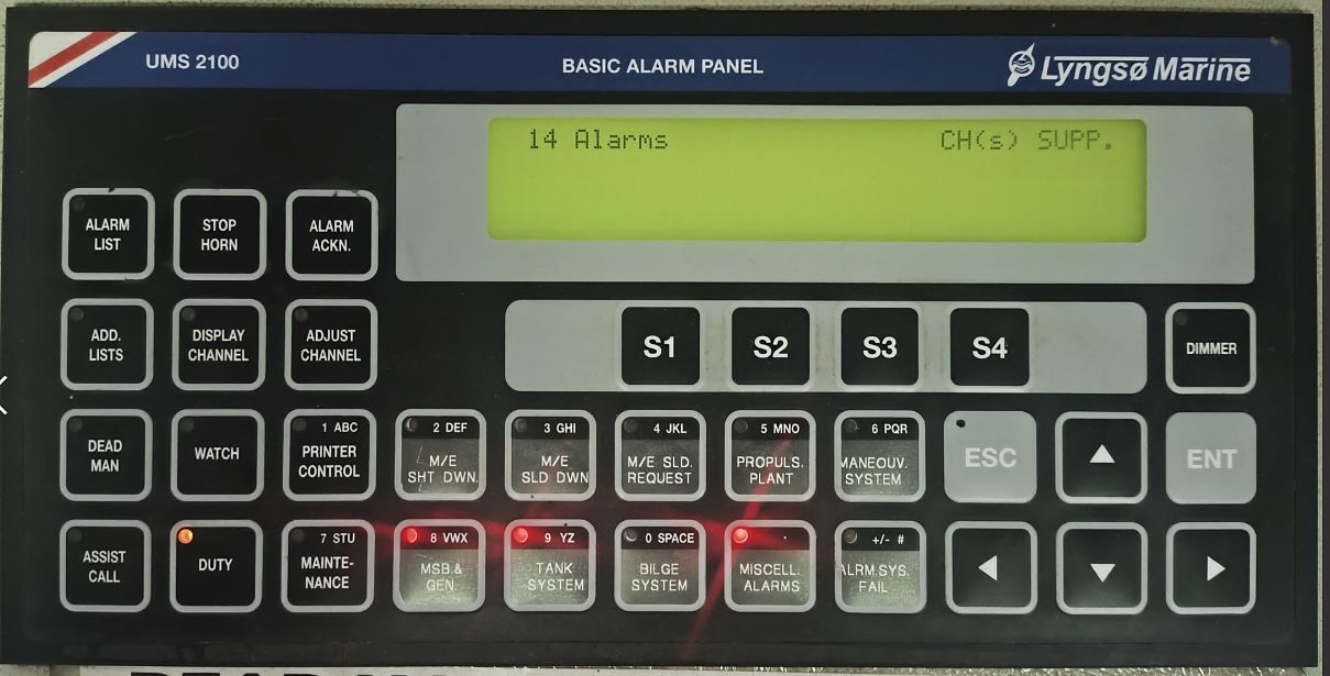 ME Alarm Monitoring System – Basic Alarm Panel